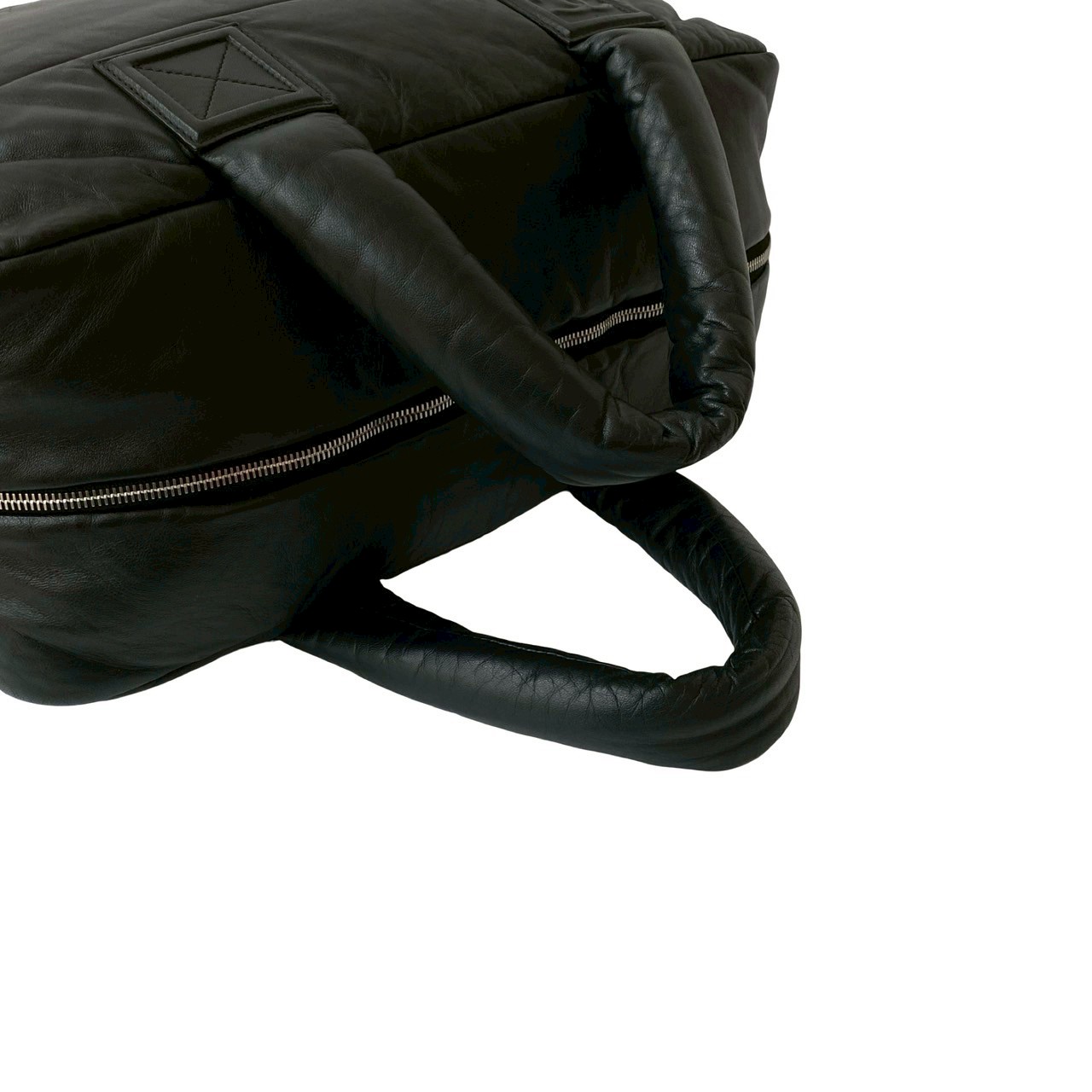 コココクーン ココマークハンドバッグ ラムスキン ブラック 36883 コココクーン ココマークハンドバッグ ラムスキン ブラック 36883