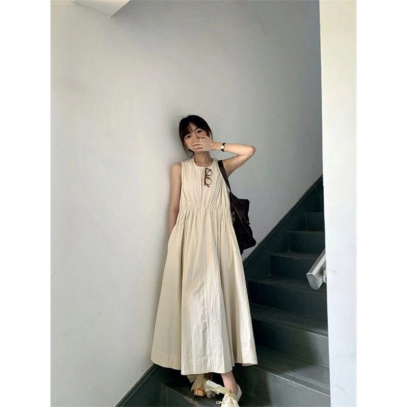 【超お得1つ買うと10個もらえる】急速出荷30% OFF袖なし ワンピース 無地 クルーネック ロングスカート ノースリーブ レディース ゆったり 夏 大きいサイズ お洒落 おしゃれ 【超お得1つ買うと10個もらえる】急速出荷30% OFF袖なし ワンピース 無地 クルーネック ロングスカート ノースリーブ レディース ゆったり 夏 大きいサイズ お洒落 おしゃれ