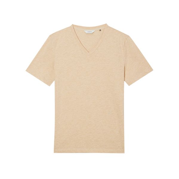 (ヘッジスレディース) 24SS ベージュメランジショートスリーブ T シャツ HSTS4BC38I2 (ヘッジスレディース) 24SS ベージュメランジショートスリーブ T シャツ HSTS4BC38I2