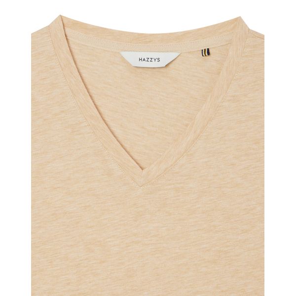 (ヘッジスレディース) 24SS ベージュメランジショートスリーブ T シャツ HSTS4BC38I2 (ヘッジスレディース) 24SS ベージュメランジショートスリーブ T シャツ HSTS4BC38I2