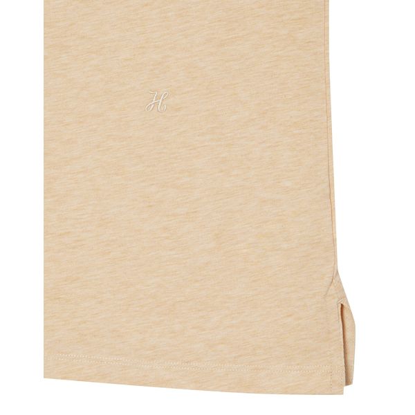 (ヘッジスレディース) 24SS ベージュメランジショートスリーブ T シャツ HSTS4BC38I2 (ヘッジスレディース) 24SS ベージュメランジショートスリーブ T シャツ HSTS4BC38I2