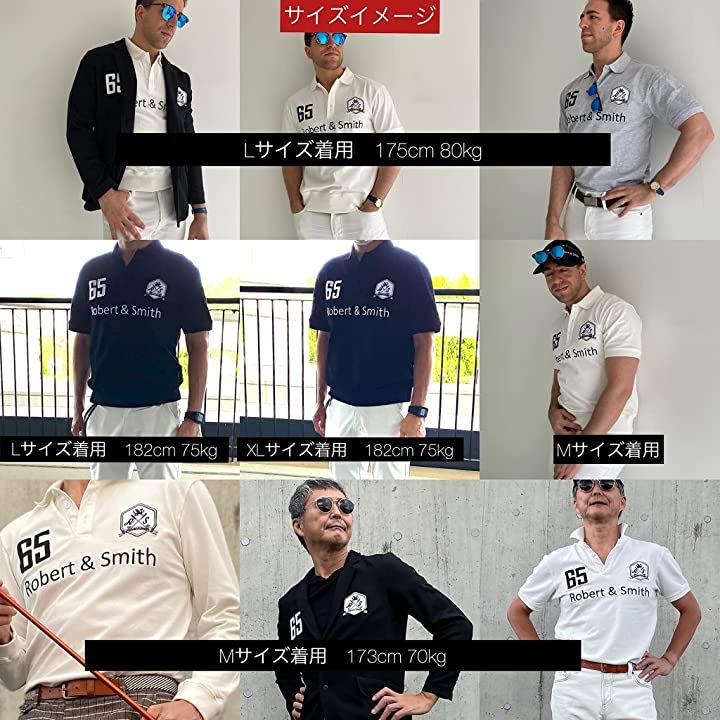 ロバートアンドスミス 100% コットン 定番 ゴルフ ポロシャツ ゴルフウエア 半袖メンズ( グレー, XL) ロバートアンドスミス 100% コットン 定番 ゴルフ ポロシャツ ゴルフウエア 半袖メンズ( グレー, XL)