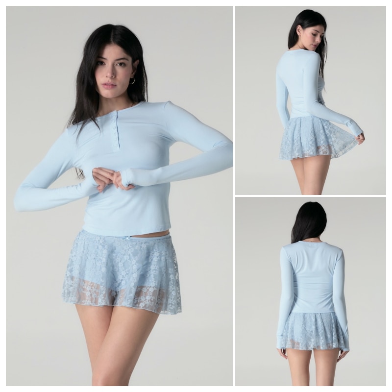 【GLOWNY】 PURE MODAL LONG SLEEVE : 4COLORS 【GLOWNY】 PURE MODAL LONG SLEEVE : 4COLORS
