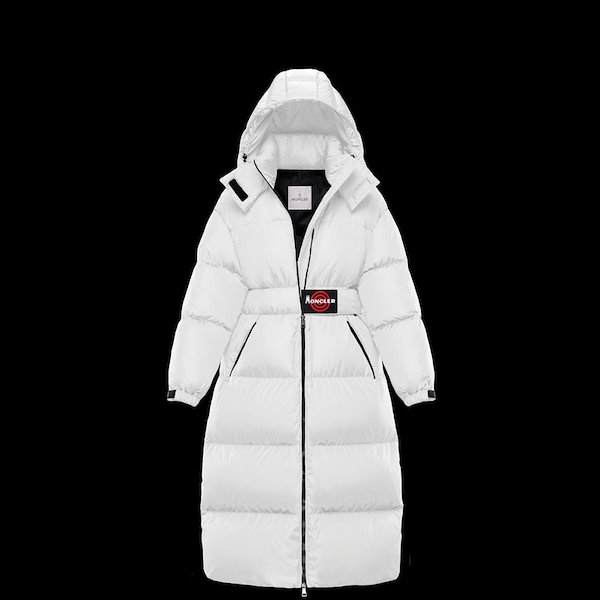 MONCLER モンクレール　ダウン　ダウンジャケット　ダウンコート　ホワイト MONCLER☆新作 ファー付きダウンジャケット LAICHEFUR☆関税込み