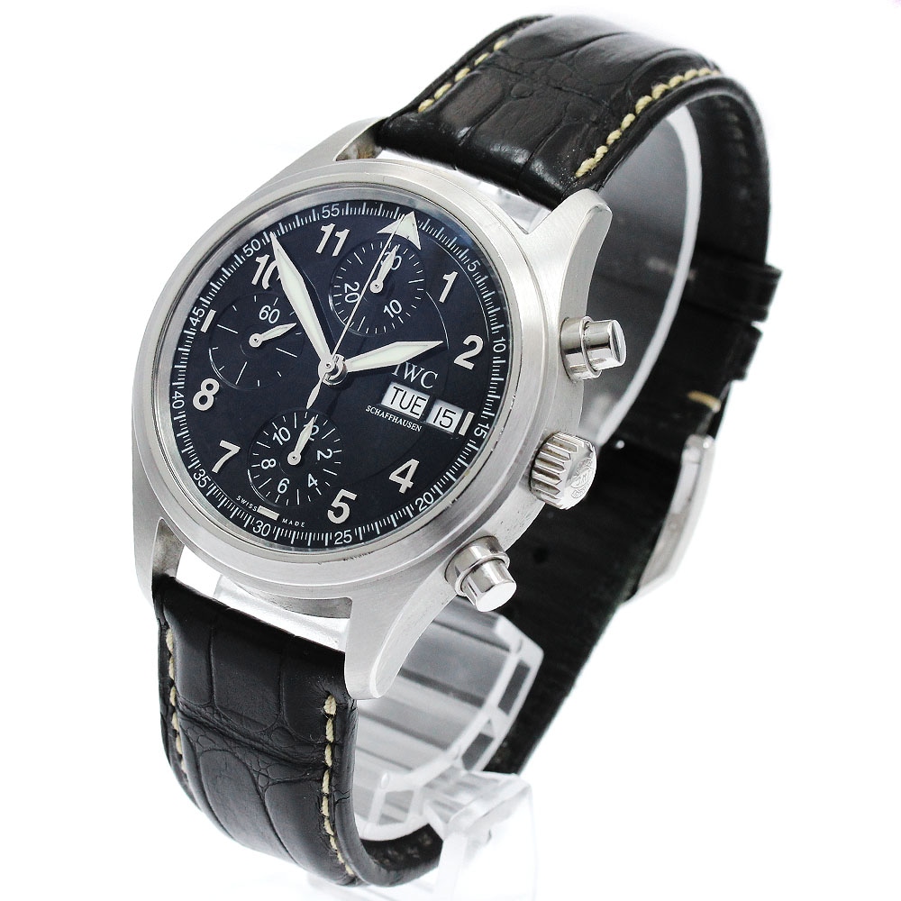IWC IWC SCHAFFHAUSEN IW370613 スピットファイア クロノグラフ デイデイト 自動巻き メンズ _892468【中古】 IWC IWC SCHAFFHAUSEN IW370613 スピットファイア クロノグラフ デイデイト 自動巻き メンズ _892468【中古】