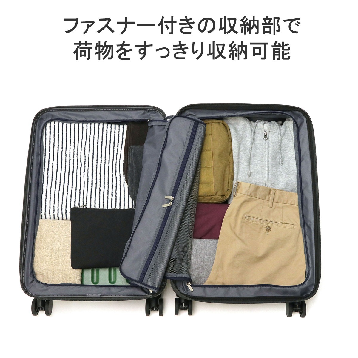 スーツケース フォールズ 46L 57L 35泊 フロントオープン ファスナー 拡張機能付き PC収納 旅行 TSAロック Mサイズ メンズ レディース 06906 スーツケース フォールズ 46L 57L 35泊 フロントオープン ファスナー 拡張機能付き PC収納 旅行 TSAロック Mサイズ メンズ レディース 06906