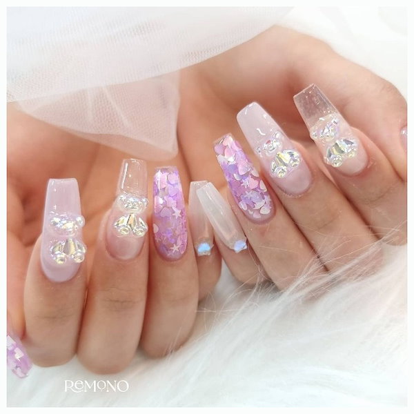 ネイルパーツ KAO-KOMIDA Qoo10] BOUTIQUEKOREA うるうるスイートグミくまさん 4個入り