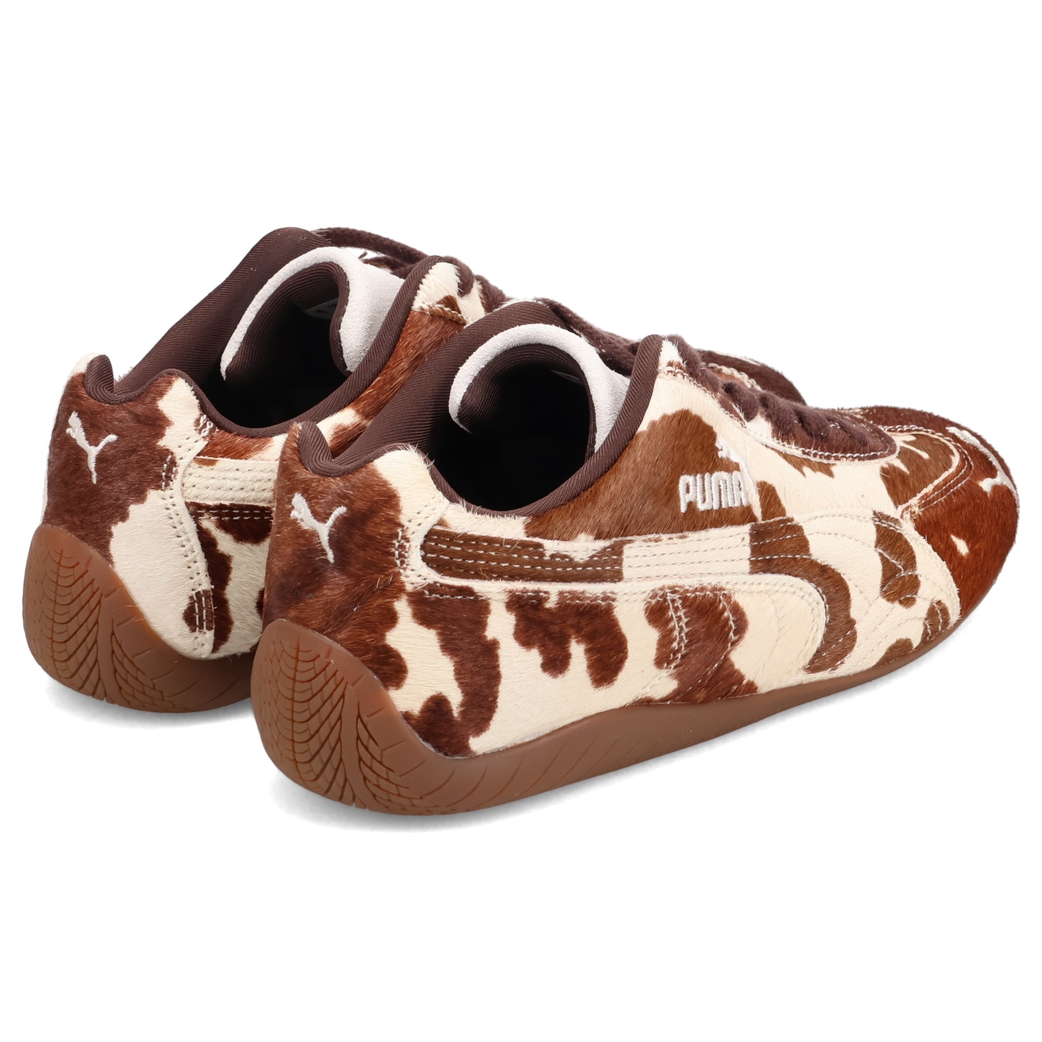 スニーカー スピードキャット カウ レディース ブラウン 406141 スニーカー スピードキャット カウ レディース ブラウン 406141