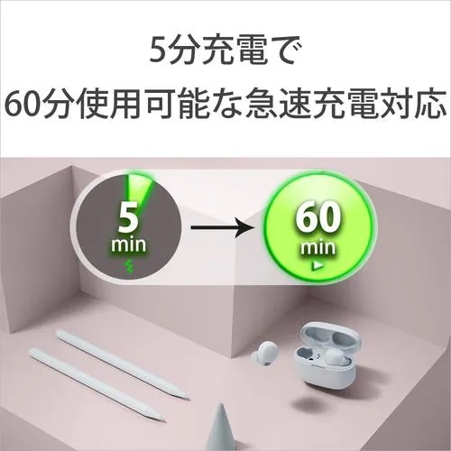 【推奨品】ソニー WF-LS900N WC ワイヤレスノイズキャンセリングステレオヘッドセット LinkBuds S ホワイト