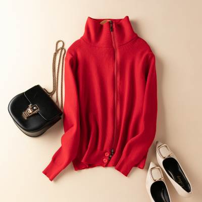 トップス セーター 袖あり 長袖 ハイネック タートルネック ファスナー 2way 3way ニット かわいい 大人可愛い きれいめ シンプル カジュアル 大人 上品 おしゃれ かっこいい 大人女子