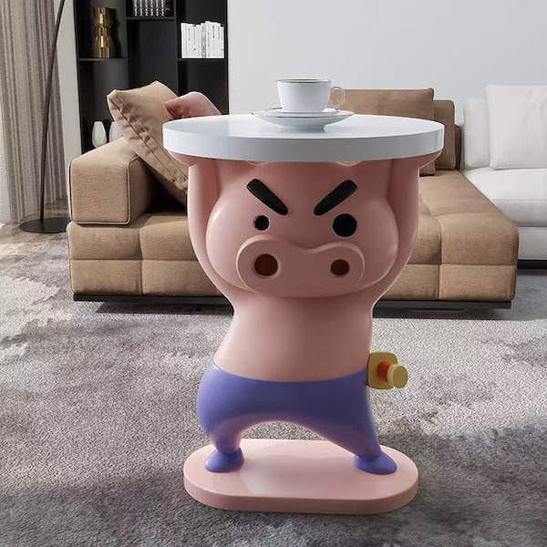 【即日発送】 Qoo10] 【2025新品】 テ クレヨンしんちゃん サイドテーブル・ナイトテーブル・ローテーブル