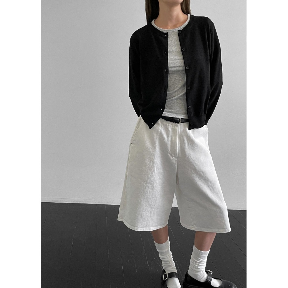 ブラックアップ [アーリーニット 10% /MADE] ソフトラウンドニットカーディガン