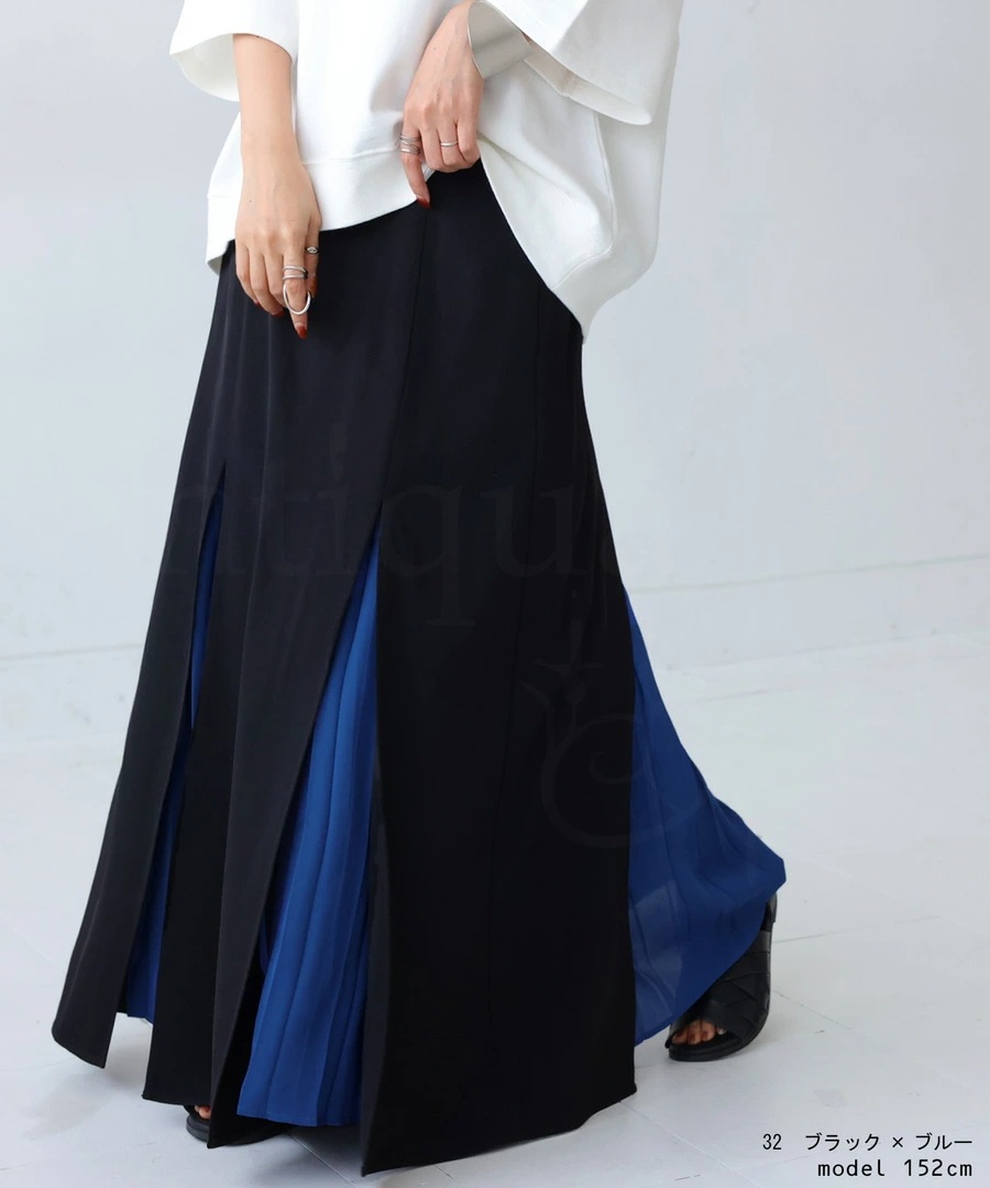 プリーツレイヤードスカート スカート レディース ・再再販メール便不可【248B】 プリーツレイヤードスカート スカート レディース ・再再販メール便不可【248B】