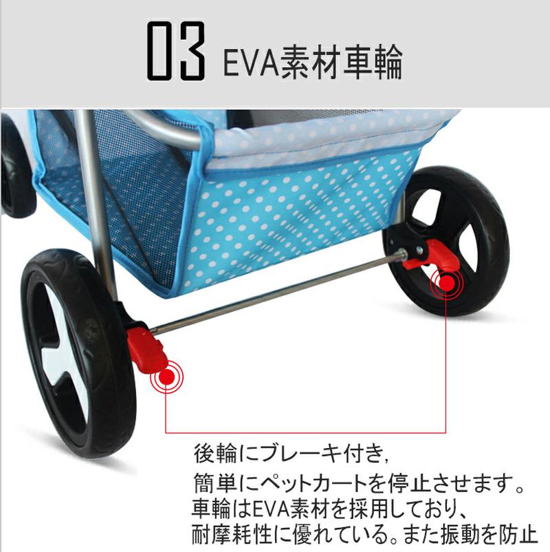 ペットカート 3way 折りたたみ 四輪 小型犬 中型犬 360回転 猫 犬 バギー 多頭