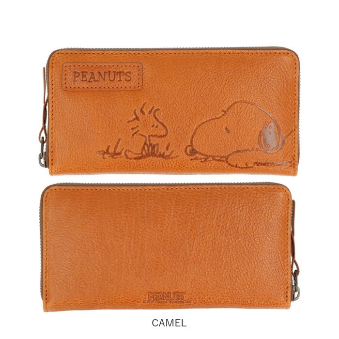 スヌーピー 財布 通販 PEANUTS FRIEND 長財布 ロングウォレット 長サイフ サイフ snoopy キャラクター グッズ 大人 向け レディース おしゃれ 本革 革 レザー ラウンドファス