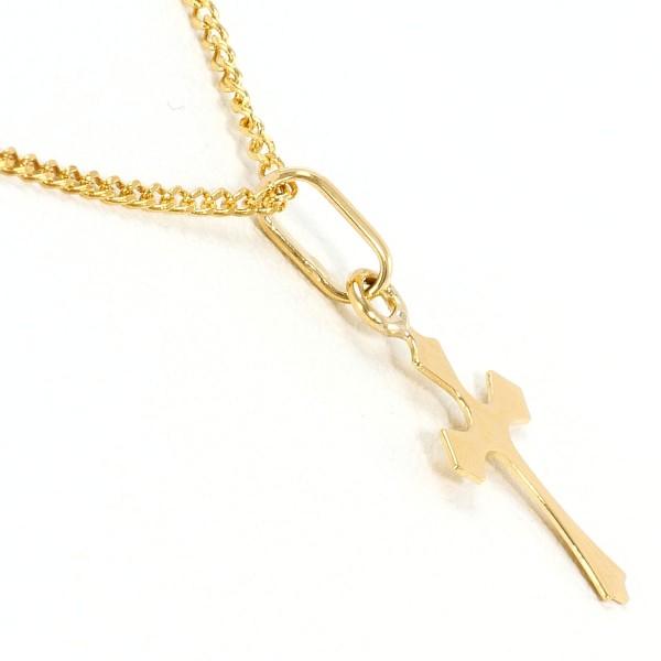 K18 18金 YG イエローゴールド ネックレス 総重量約1.8g 約40cm ジュエリー 中古