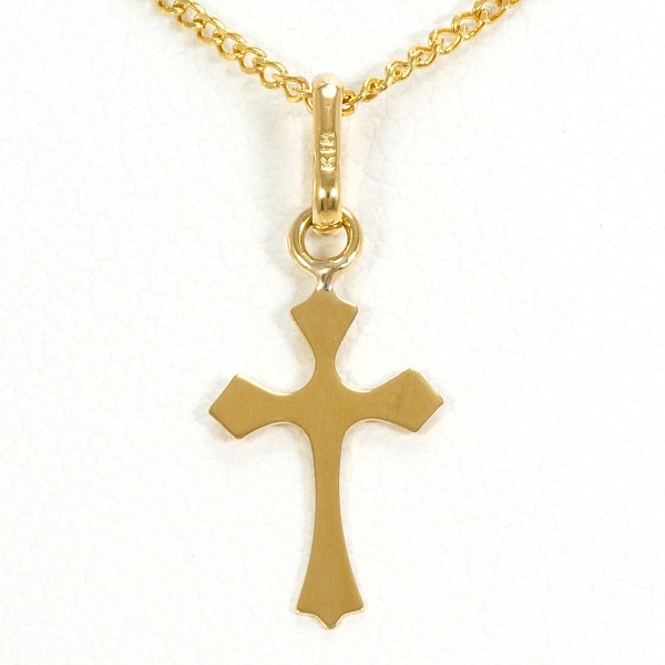 K18 18金 YG イエローゴールド ネックレス 総重量約1.8g 約40cm ジュエリー 中古