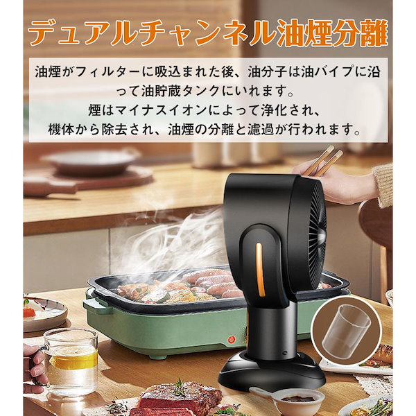 なべさま専用 調節可能 USB給電 カーボン 10個交換フィルター付き ミニ