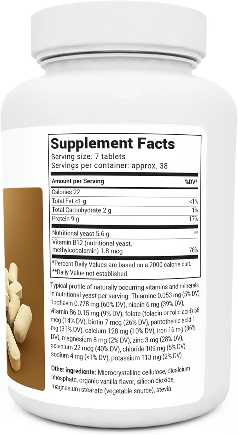 ニュートリショナルイースト 栄養酵母タブレット 天然ビタミンB12配合 8種類すべてのビタミンB複合体 270錠 スーパーフード食物繊維 ニュートリショナルイースト 栄養酵母タブレット 天然ビタミンB12配合 8種類すべてのビタミンB複合体 270錠 スーパーフード食物繊維