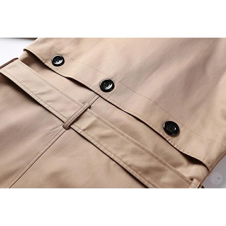 トレンチコート メンズ 超ロングコート アウター ダブルコート