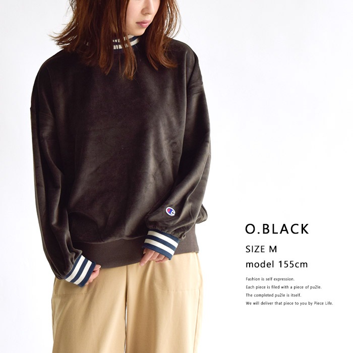 ウィメンズ ラインリブクルーネックシャツ