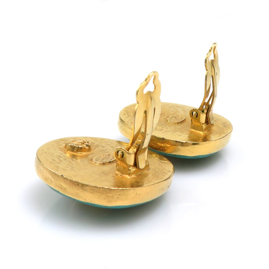 シャネル CHANEL イヤリング ココマーク メタル/ストーン ゴールド/ターコイズブルー レディース e60804i シャネル CHANEL イヤリング ココマーク メタル/ストーン ゴールド/ターコイズブルー レディース e60804i