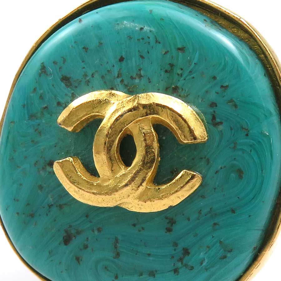 シャネル CHANEL イヤリング ココマーク メタル/ストーン ゴールド/ターコイズブルー レディース e60804i シャネル CHANEL イヤリング ココマーク メタル/ストーン ゴールド/ターコイズブルー レディース e60804i