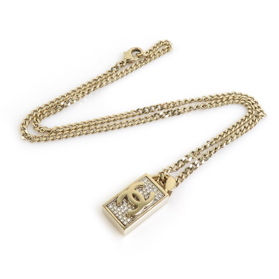 シャネル CHANEL ネックレス ココマーク メタル/ラインストーン ゴールド/シルバー レディース e60818i シャネル CHANEL ネックレス ココマーク メタル/ラインストーン ゴールド/シルバー レディース e60818i