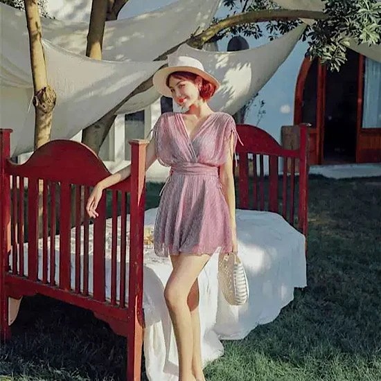 水着 ワンピース水着 フレア シャーリング 体型カバー レディース 夏 海 ビーチ リゾート 水着 ワンピース水着 フレア シャーリング 体型カバー レディース 夏 海 ビーチ リゾート