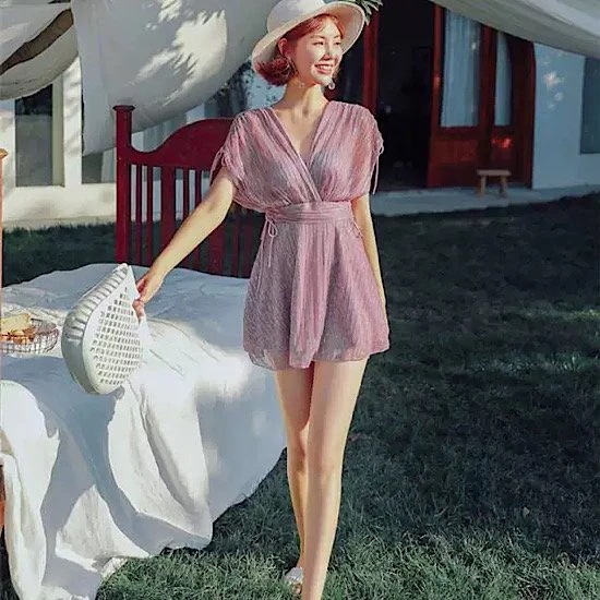 水着 ワンピース水着 フレア シャーリング 体型カバー レディース 夏 海 ビーチ リゾート 水着 ワンピース水着 フレア シャーリング 体型カバー レディース 夏 海 ビーチ リゾート