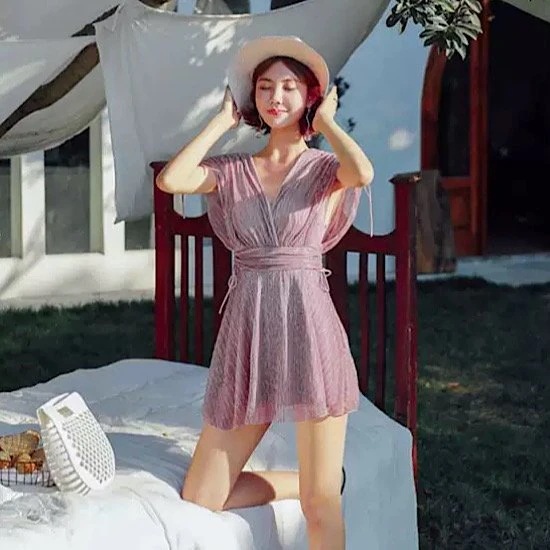 水着 ワンピース水着 フレア シャーリング 体型カバー レディース 夏 海 ビーチ リゾート 水着 ワンピース水着 フレア シャーリング 体型カバー レディース 夏 海 ビーチ リゾート