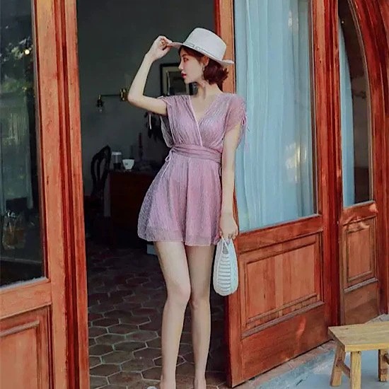 水着 ワンピース水着 フレア シャーリング 体型カバー レディース 夏 海 ビーチ リゾート 水着 ワンピース水着 フレア シャーリング 体型カバー レディース 夏 海 ビーチ リゾート