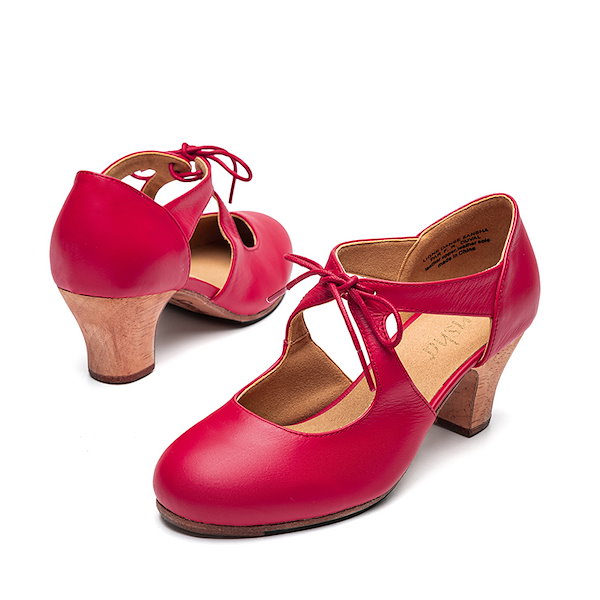 Qoo10] Sansha フラメンコシューズ 釘あり 本革 牛革