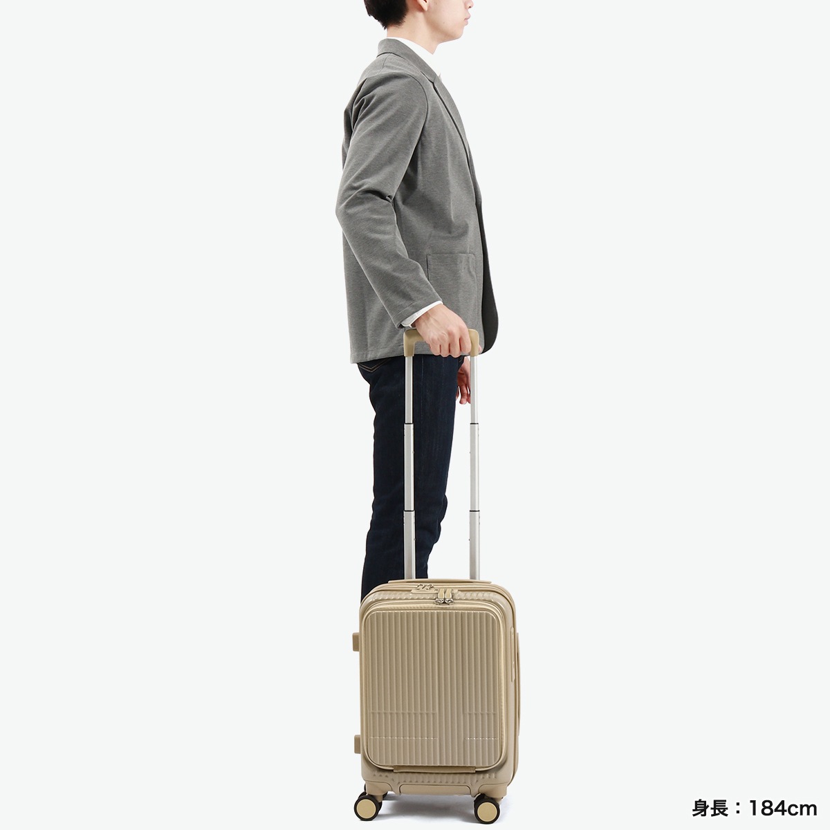 正規品2年保証 スーツケース 機内持ち込み フロントオープン 軽量 Sサイズ 小さめ 静音 TSAロック ストッパー付き Extreme Journey 21L Coin-Locker INV30