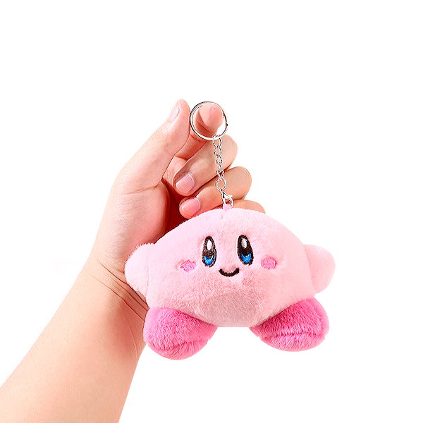 Qoo10] かわいい月目 ピンクのぬいぐるみキーホル
