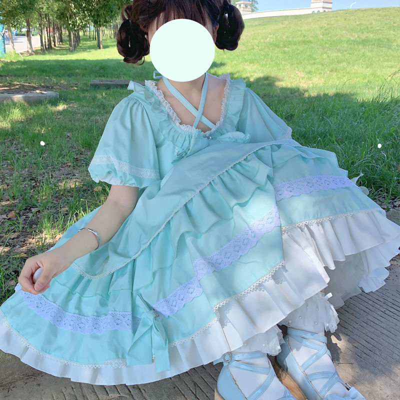 コスプレ レディース現品デザインロリータ洋装半袖OPワンピース夏服 ドレス 韓国ファッション ハロウイン コスチューム コスプレ レディース現品デザインロリータ洋装半袖OPワンピース夏服 ドレス 韓国ファッション ハロウイン コスチューム