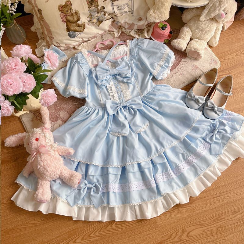 コスプレ レディース現品デザインロリータ洋装半袖OPワンピース夏服 ドレス 韓国ファッション ハロウイン コスチューム コスプレ レディース現品デザインロリータ洋装半袖OPワンピース夏服 ドレス 韓国ファッション ハロウイン コスチューム