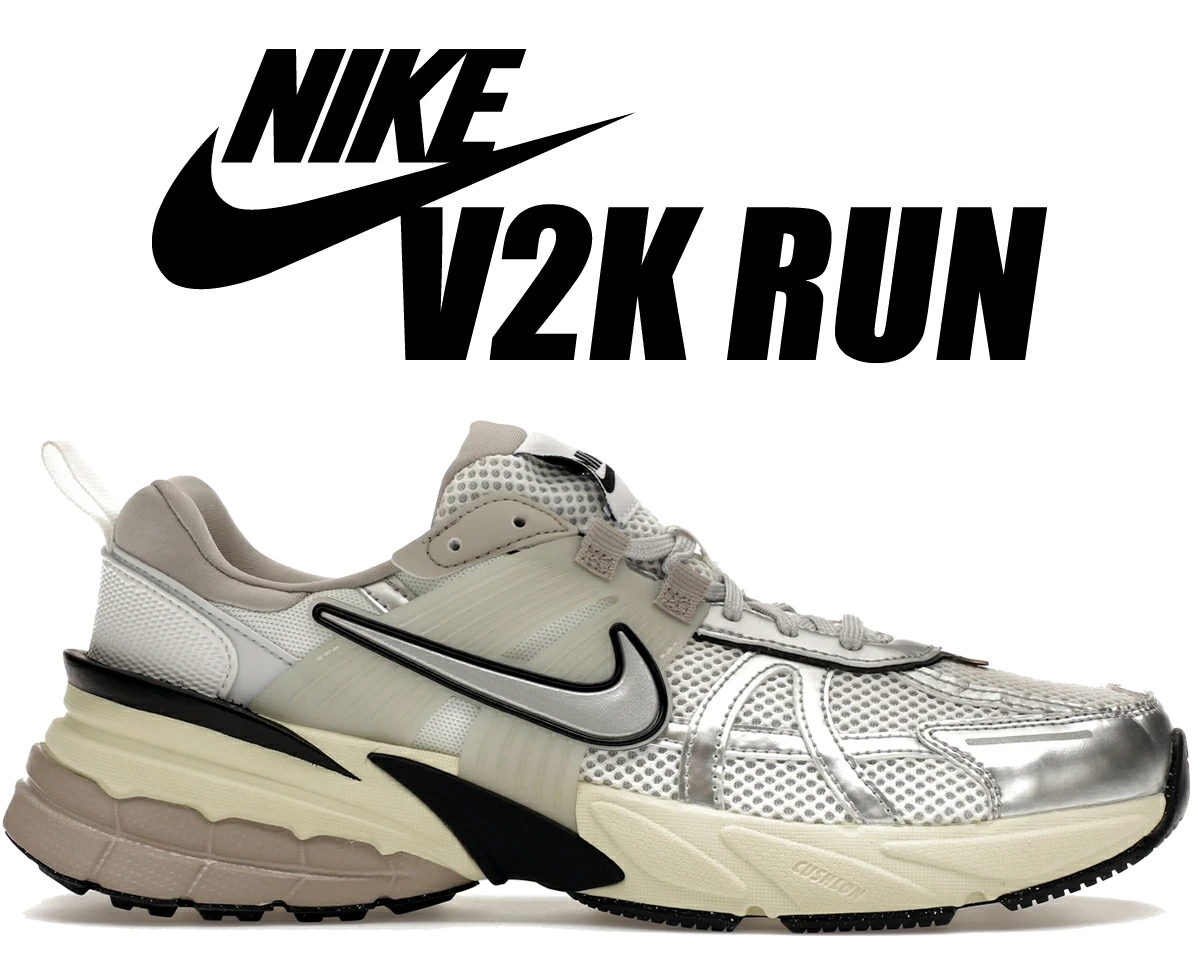 V2K ラン メンズ サミットホワイト メタリックシルバー メッシュ hj4497-100