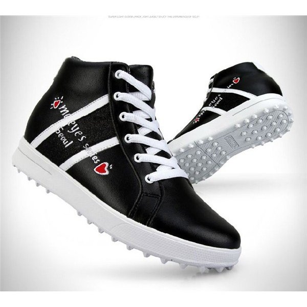 ゴルフシューズ レディース ハイカット PU カジュアル スパイクレス 軽量 スポーツ 防水 通気 ゴルフシューズ レディース ハイカット PU カジュアル スパイクレス 軽量 スポーツ 防水 通気