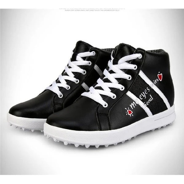 ゴルフシューズ レディース ハイカット PU カジュアル スパイクレス 軽量 スポーツ 防水 通気 ゴルフシューズ レディース ハイカット PU カジュアル スパイクレス 軽量 スポーツ 防水 通気