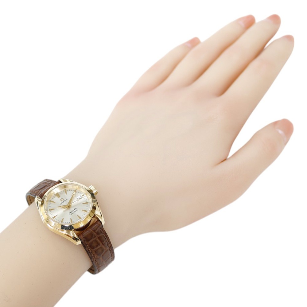 オメガ シーマスター アクアテラ 腕時計 18金 K18イエローゴールド 2677.30 クオーツ 1年保証 OMEGA 中古 オメガ シーマスター アクアテラ 腕時計 18金 K18イエローゴールド 2677.30 クオーツ 1年保証 OMEGA 中古