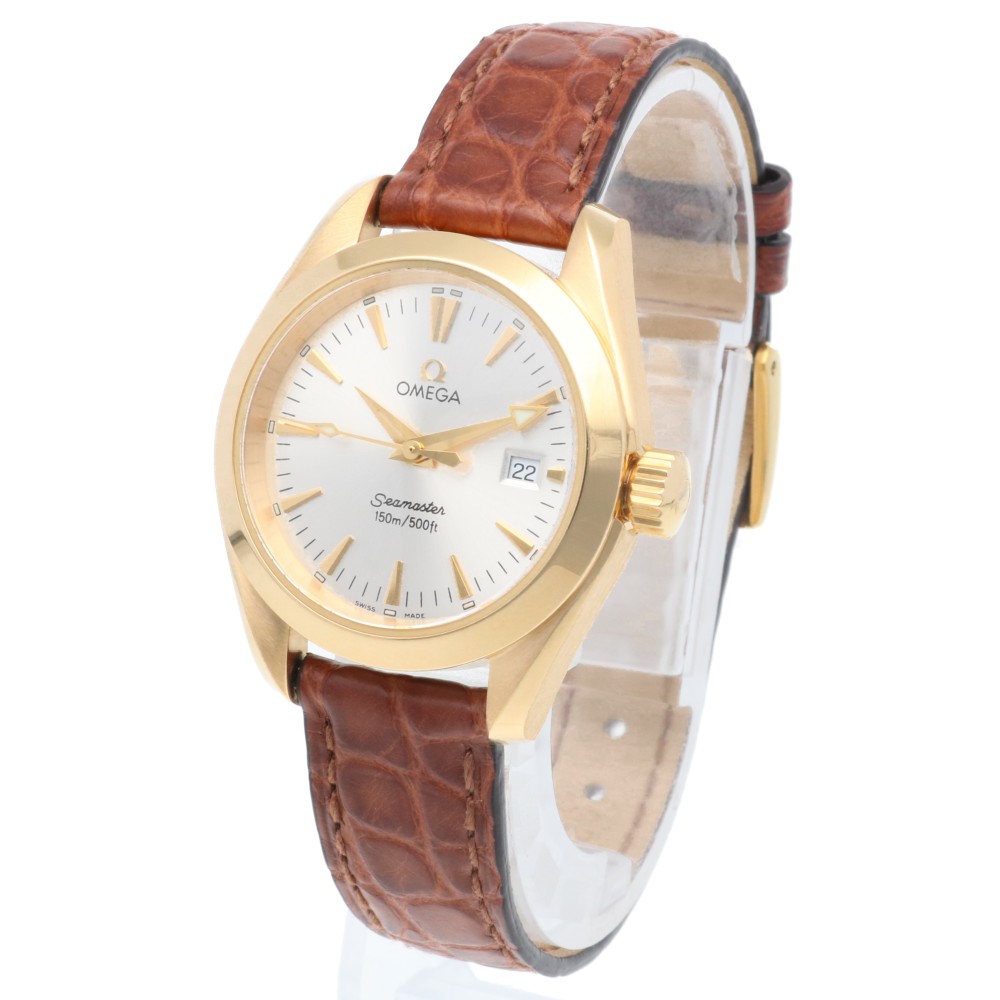 オメガ シーマスター アクアテラ 腕時計 18金 K18イエローゴールド 2677.30 クオーツ 1年保証 OMEGA 中古 オメガ シーマスター アクアテラ 腕時計 18金 K18イエローゴールド 2677.30 クオーツ 1年保証 OMEGA 中古