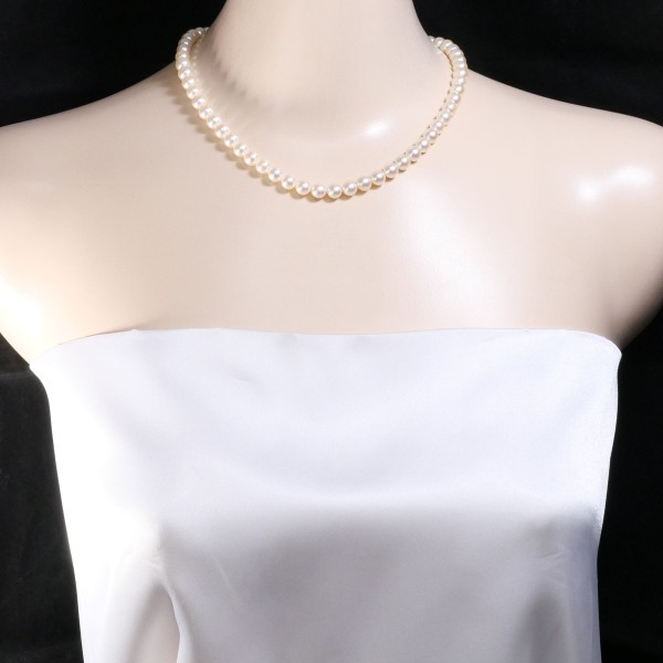 K18 18金 YG イエローゴールド ネックレス パール(真珠) 約43cm ジュエリー 中古 K18 18金 YG イエローゴールド ネックレス パール(真珠) 約43cm ジュエリー 中古