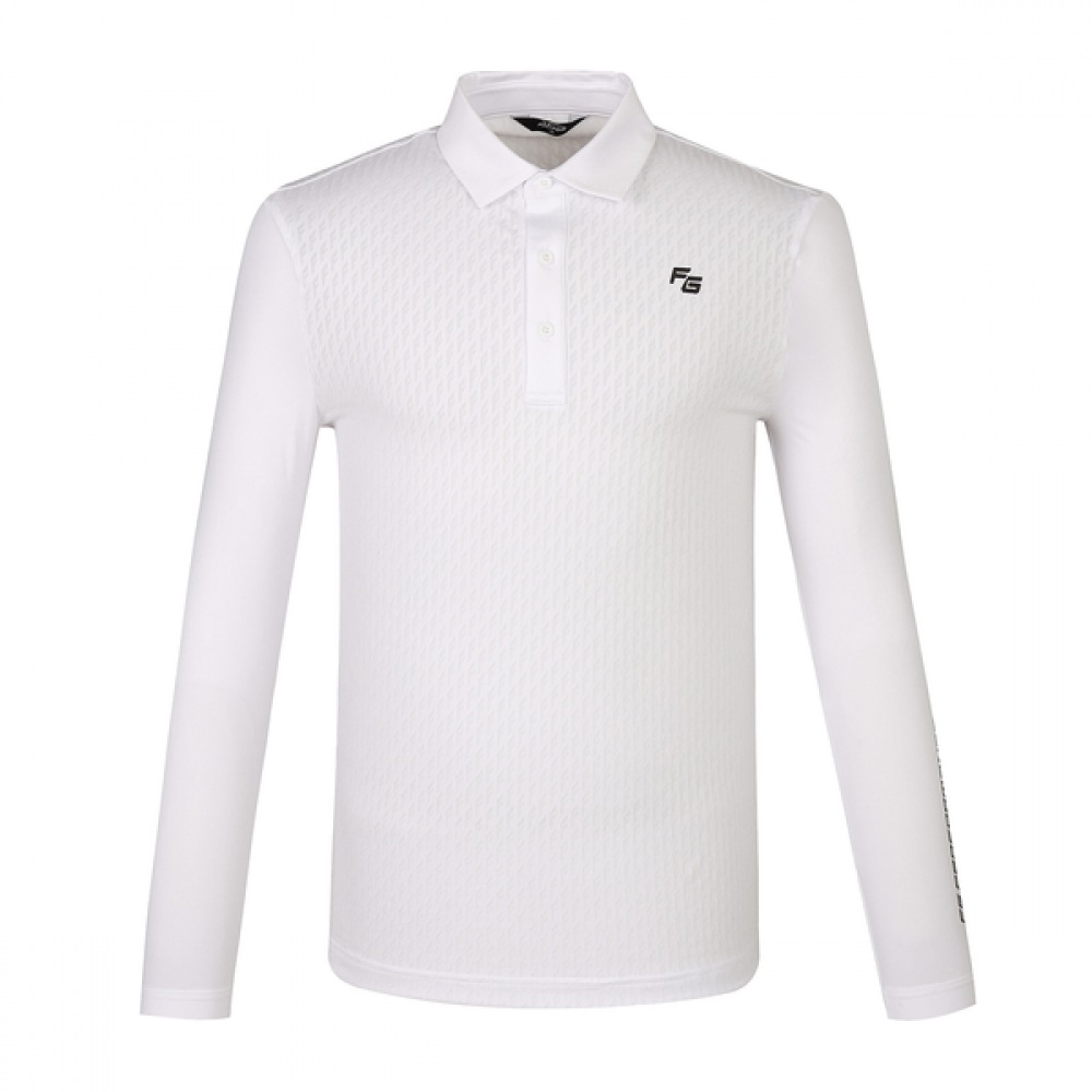 [Phantom] メンズロゴジャカードクールスリーブロングスリーブTシャツ