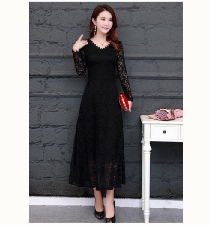 1987.総レースVネックフレアドレス(ブラック)2019 春夏 sale 春夏 sale ワンピース フリル シースルー エレガント お呼ばれ パーティー 結婚式 披露宴 女子会 レストラン デート 1987.総レースVネックフレアドレス(ブラック)2019 春夏 sale 春夏 sale ワンピース フリル シースルー エレガント お呼ばれ パーティー 結婚式 披露宴 女子会 レストラン デート