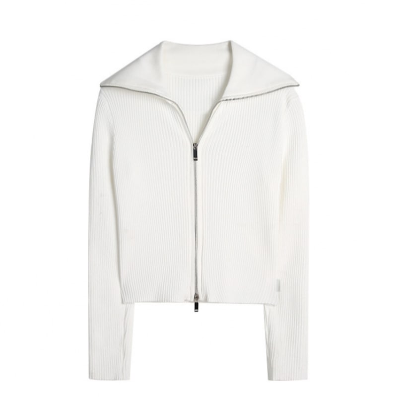 ウイリップセーラーフルジップアップニットホワイト OU1323 ウイリップセーラーフルジップアップニットホワイト OU1323