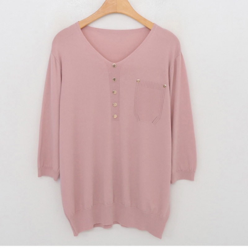 クリック&ファニーザクールボタンビスコースニット クリック&ファニーザクールボタンビスコースニット