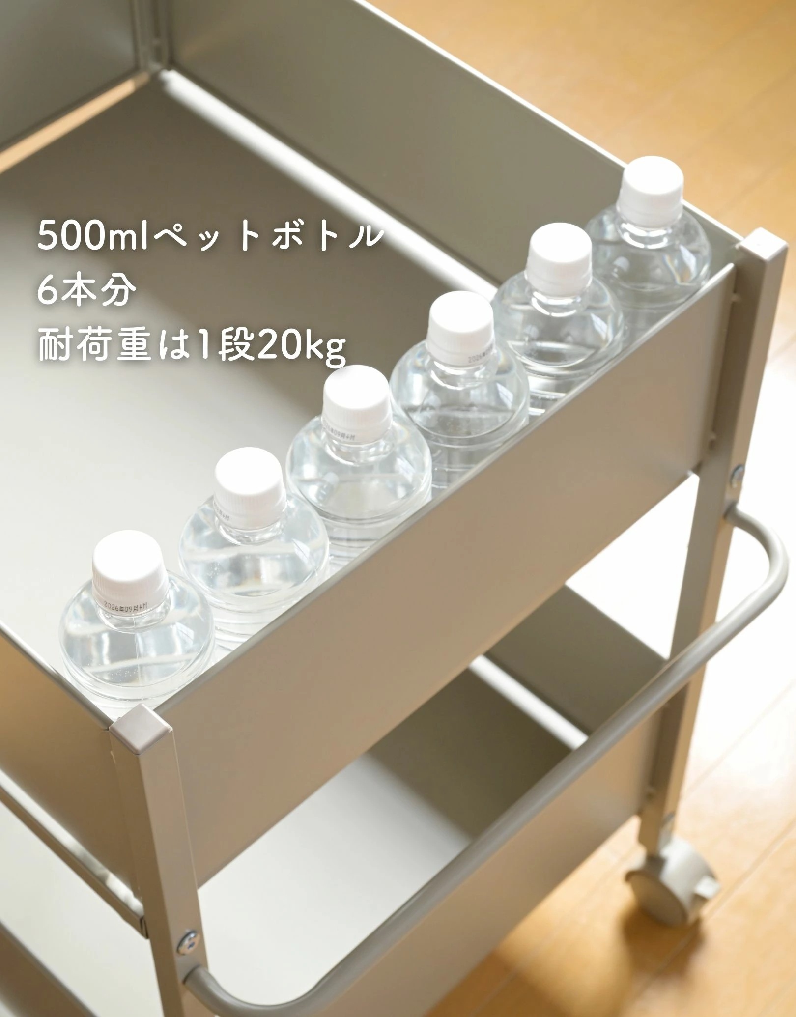 頑丈 収納ラック キャスター付き 奥行き57 高さ65 幅44cm