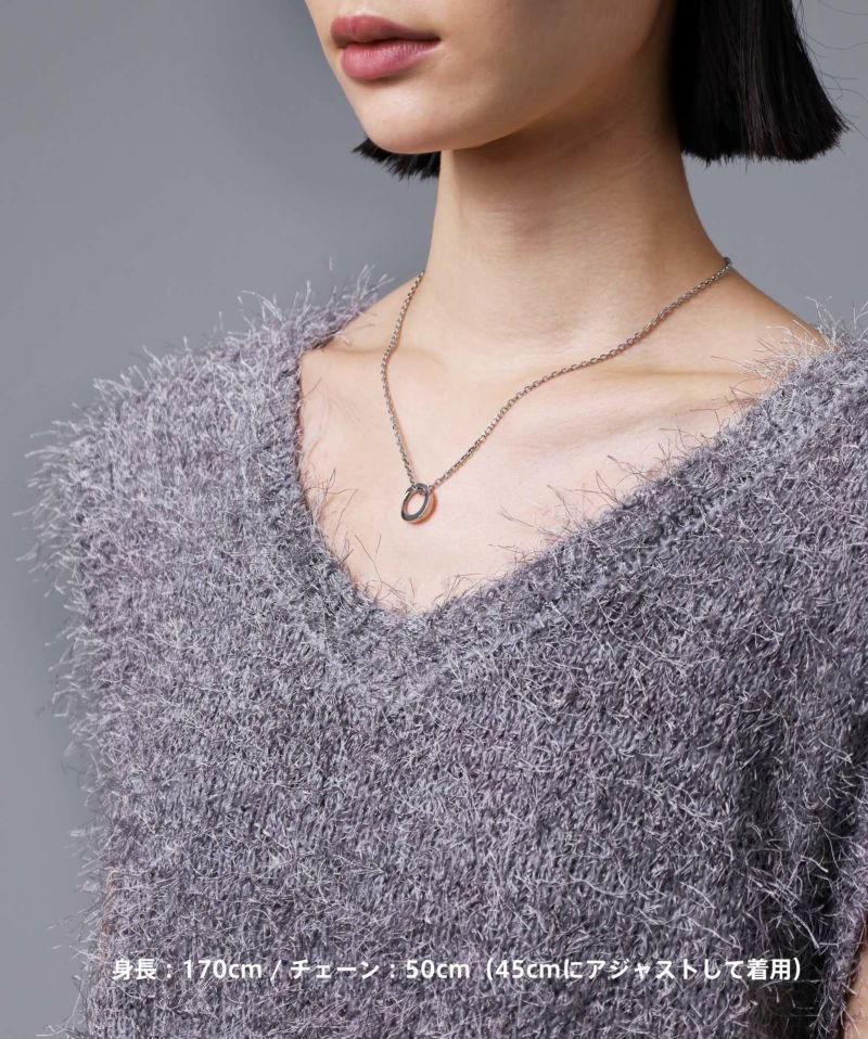 ライオンハート LH-1 ワン ツイスト リング ネックレス サージカルステンレス316L 金属アレルギー対応 03NE072ASV LION HEART ステンレスネックレス メンズ 人気 ライオンハート LH-1 ワン ツイスト リング ネックレス サージカルステンレス316L 金属アレルギー対応 03NE072ASV LION HEART ステンレスネックレス メンズ 人気