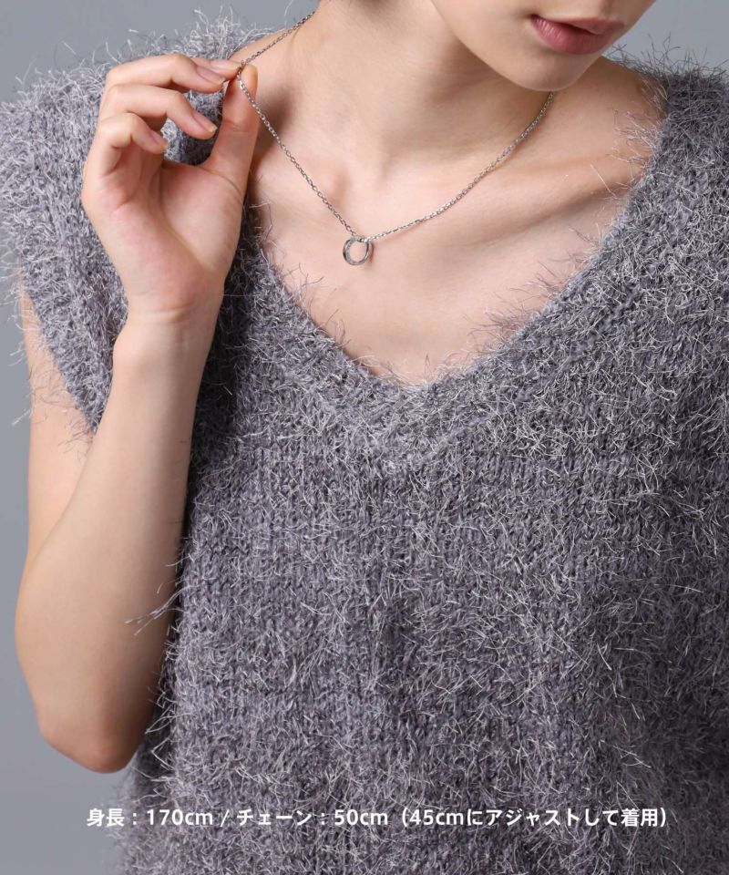 ライオンハート LH-1 ワン ツイスト リング ネックレス サージカルステンレス316L 金属アレルギー対応 03NE072ASV LION HEART ステンレスネックレス メンズ 人気 ライオンハート LH-1 ワン ツイスト リング ネックレス サージカルステンレス316L 金属アレルギー対応 03NE072ASV LION HEART ステンレスネックレス メンズ 人気